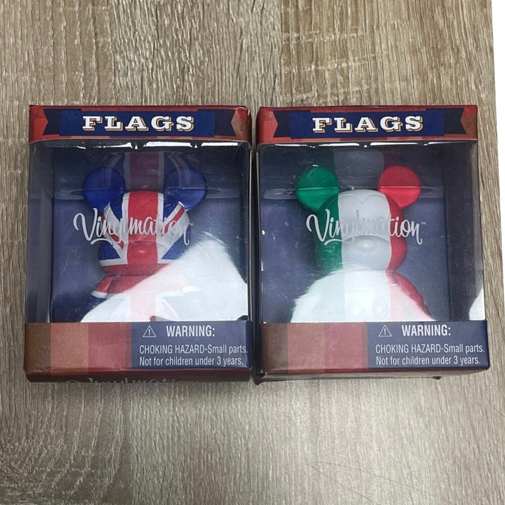 Vinylmation Flags Italy Britian United Kingdom 3" Figures